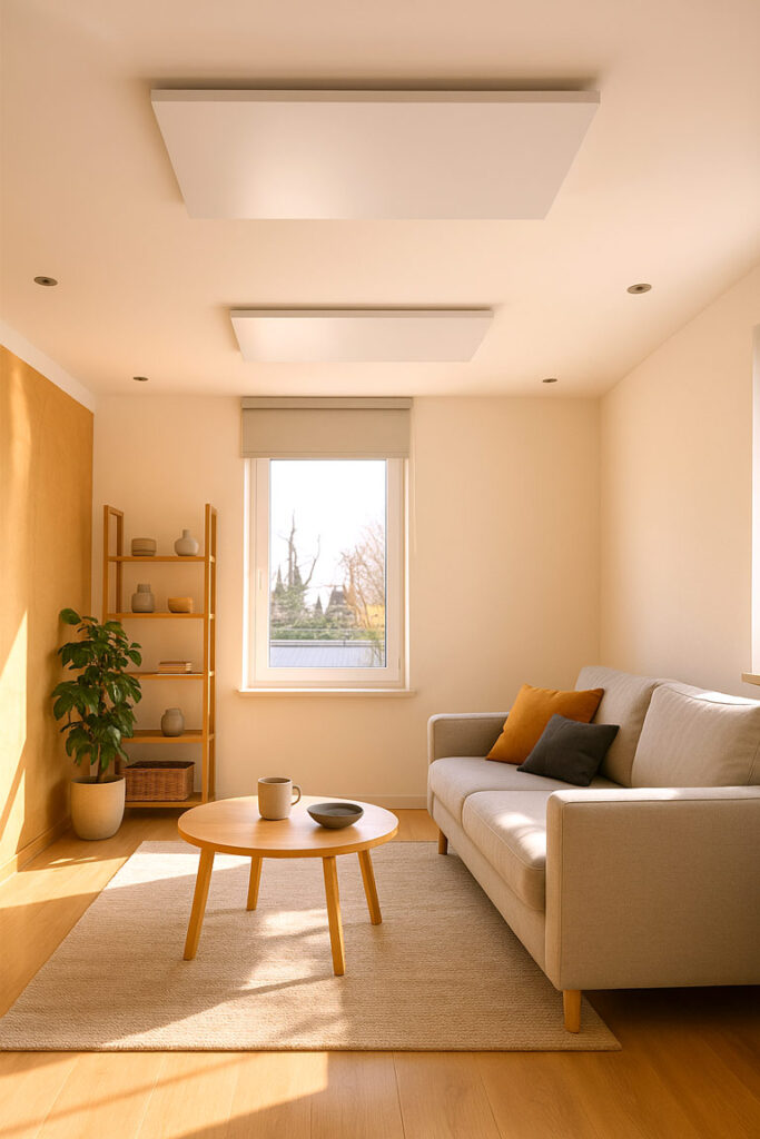 Infrarot-Keramik-450-Decke Infrarotheizung Wohnzimmer