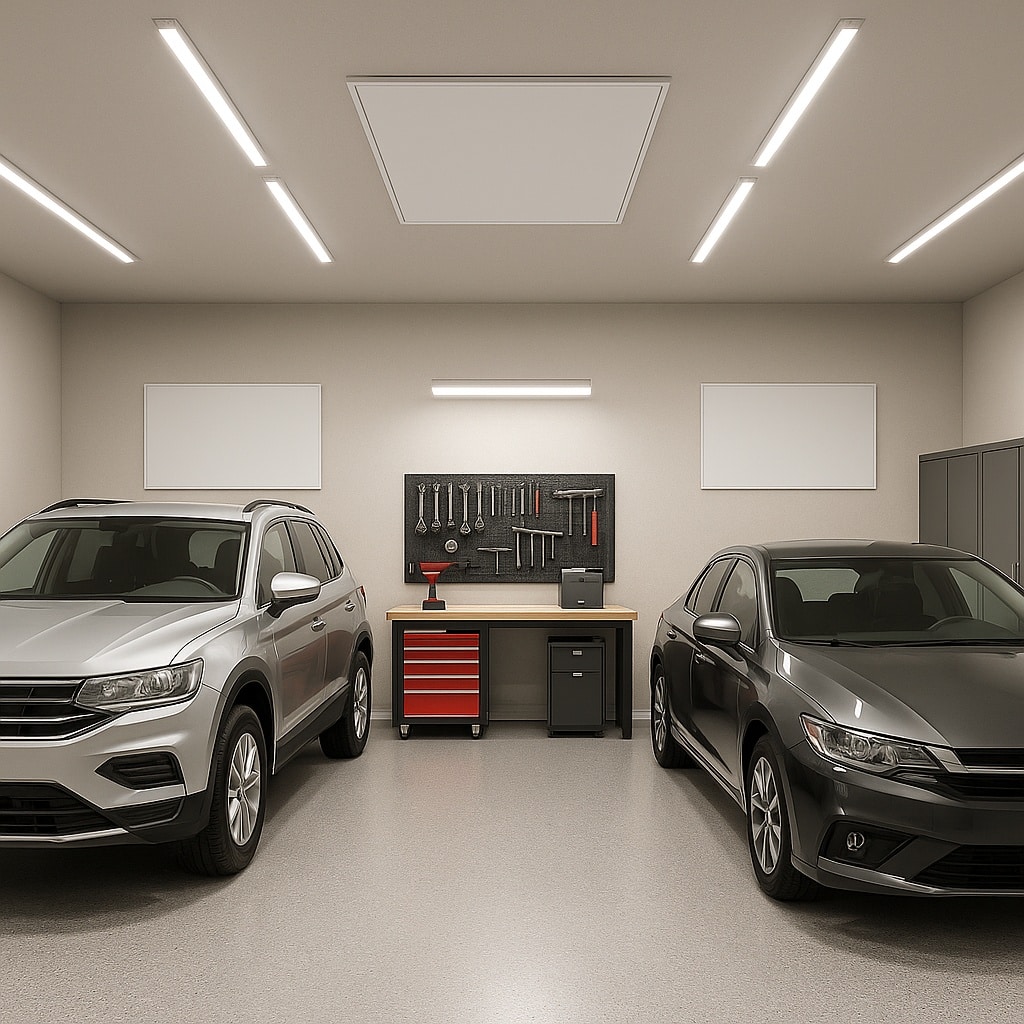Garage-Infrarotheizung Garage kostengünstig mit einer Infrarotheizung heizen
