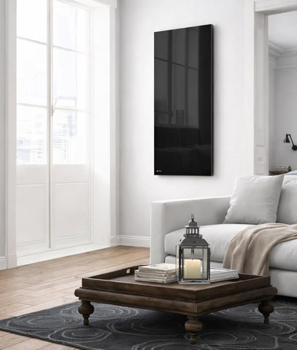 Infrarotheizung-im-Wohnzimmer Altbauwohnung mit schlechter Isolierung