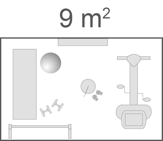 Grundriss mittlerer Raum