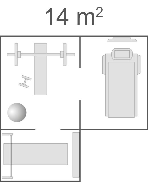 Grundriss großer Raum