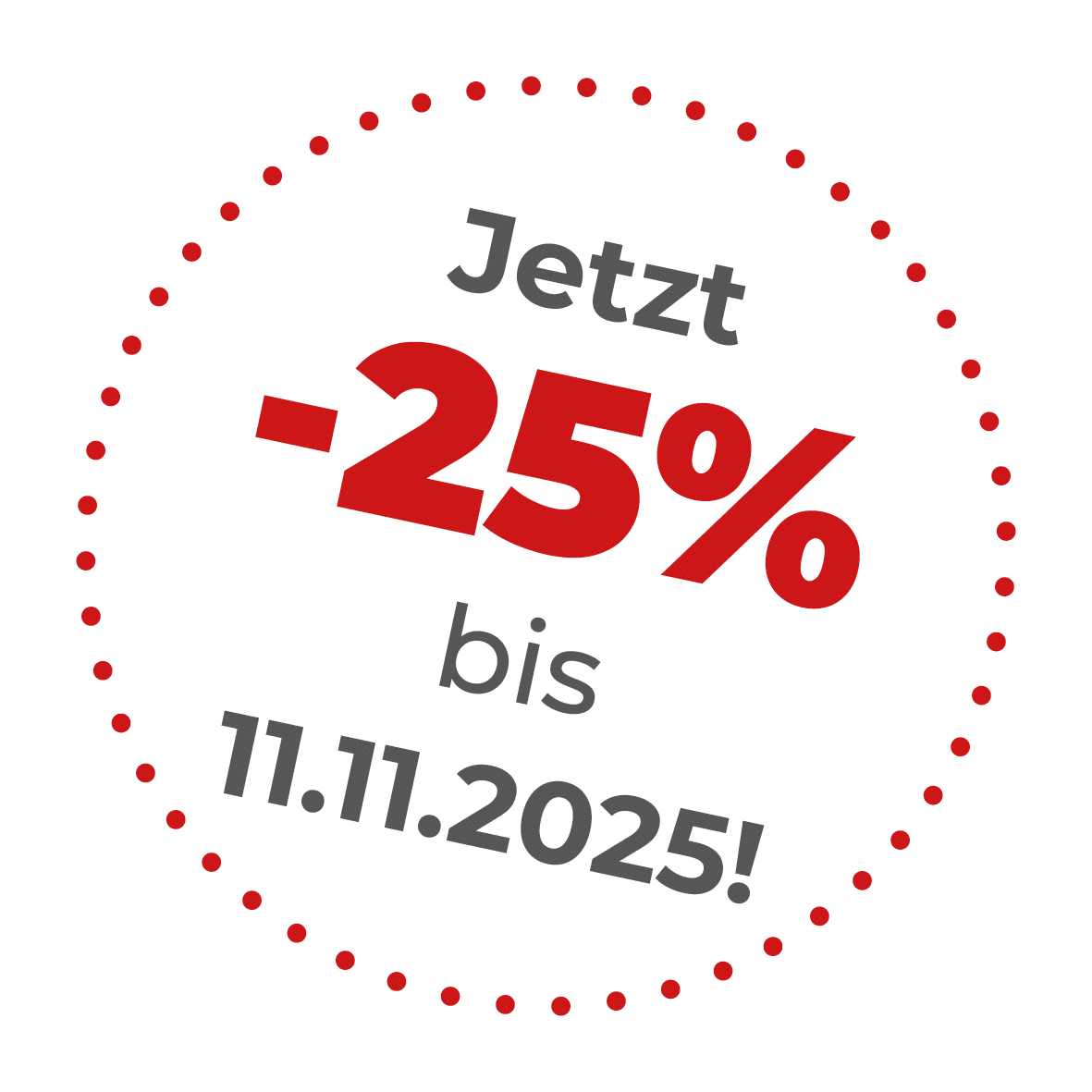 Aktion: 25% auf alle Infrrarot-Heizungen