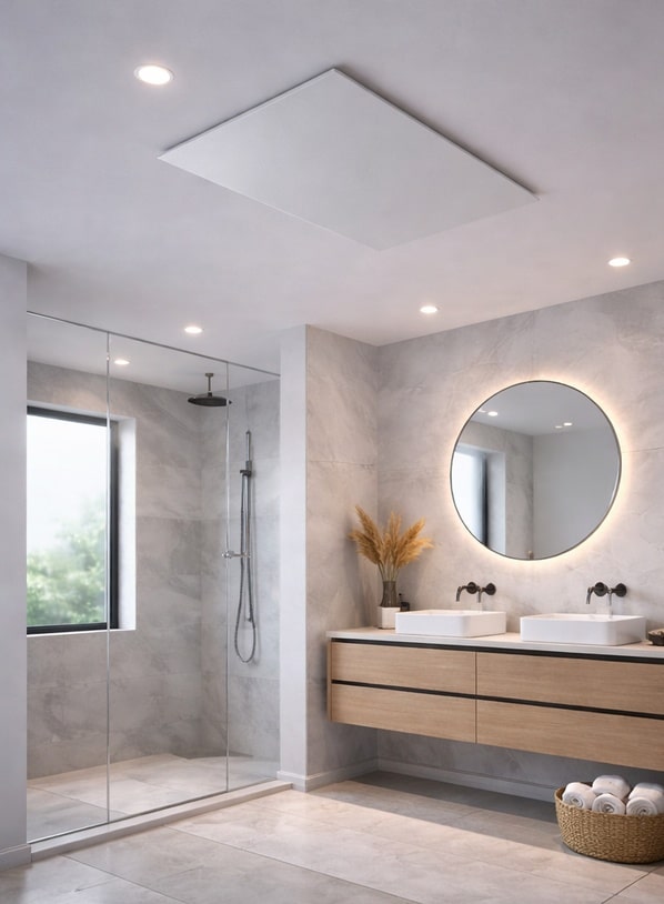 Infrarot Decke Bad – ein Klassiker Infrarot Decke Bad - eine elegante Lösung