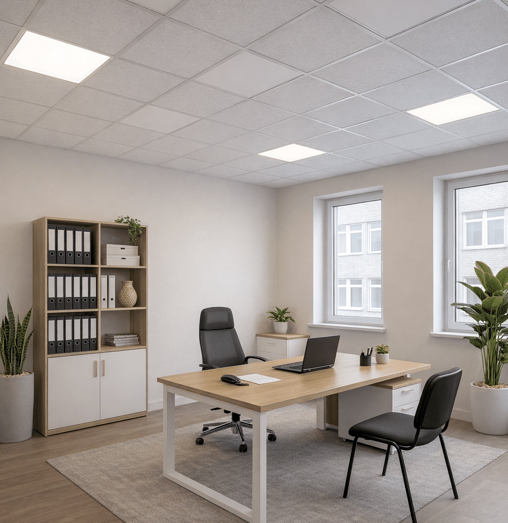 Infrarotheizung Rasterdecke - von heatness