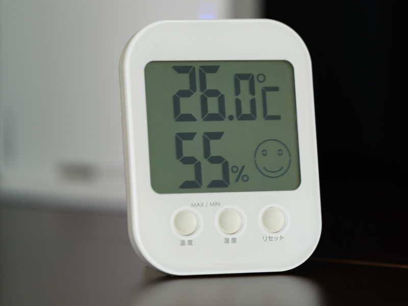 Hygrometer mit optimaler Luftfeuchtigkeit