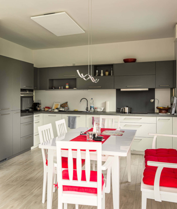 Infrarotheizung an der Decke im Tiny House